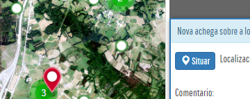 Visor para as achegas sobre a localización de entidades de poboación