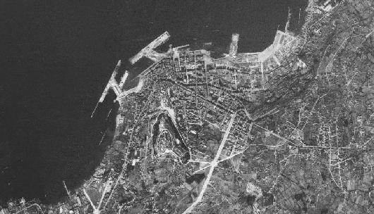 Ortofotografías do ano 1946 das principais cidades de Galicia