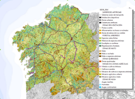 A Xunta de Galicia actualiza a información correspondente á evolución do uso do solo