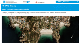 Publicada nova web de acceso ao proxecto de imaxes e nubes de puntos de alta resolución